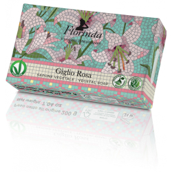 Mydło naturalne 200 g. MOZAIKA WŁOSKA - Rózowa lilia